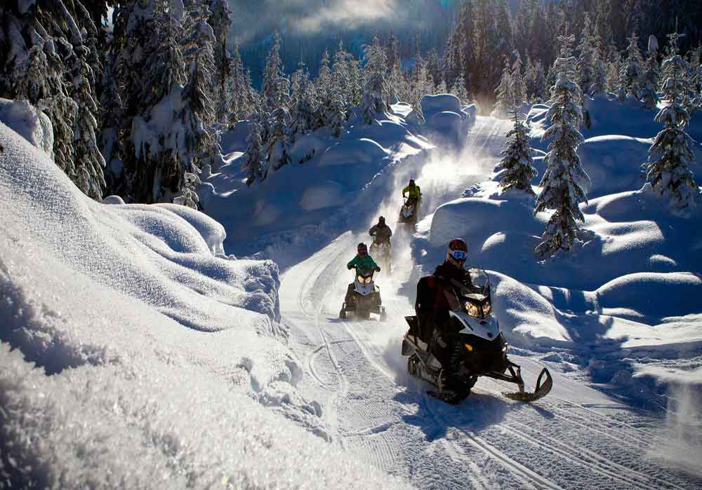 Snowmobiling